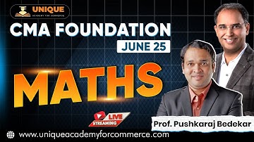 CMA Foundation || Maths || Ratio, Proportion & Variations || L 3 || June 25 || CMA Pushkaraj Bedekar