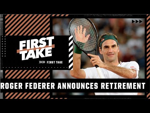 Stephen A. reacts to Roger Federer announcing his retirement | First Take