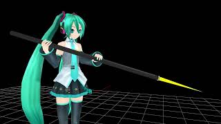MMD Spear (by princessmikimiki) [Just spear showing]. Items test.