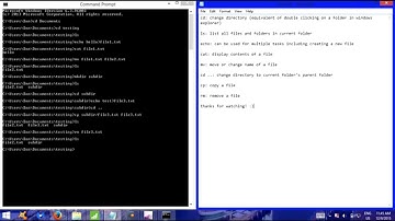 UNIX Commands for Beginners (done in Windows)