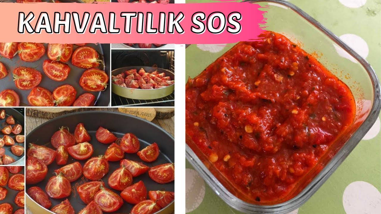 Közlenmiş Biber ve Domatesten Kolay Kahvaltılık Sos Tarifi / Kışlık sos tarifleri Közlenmiş Biber ve Domatesten Kolay Kahvaltılık Sos Tarifi / Kışlık sos tarifleri