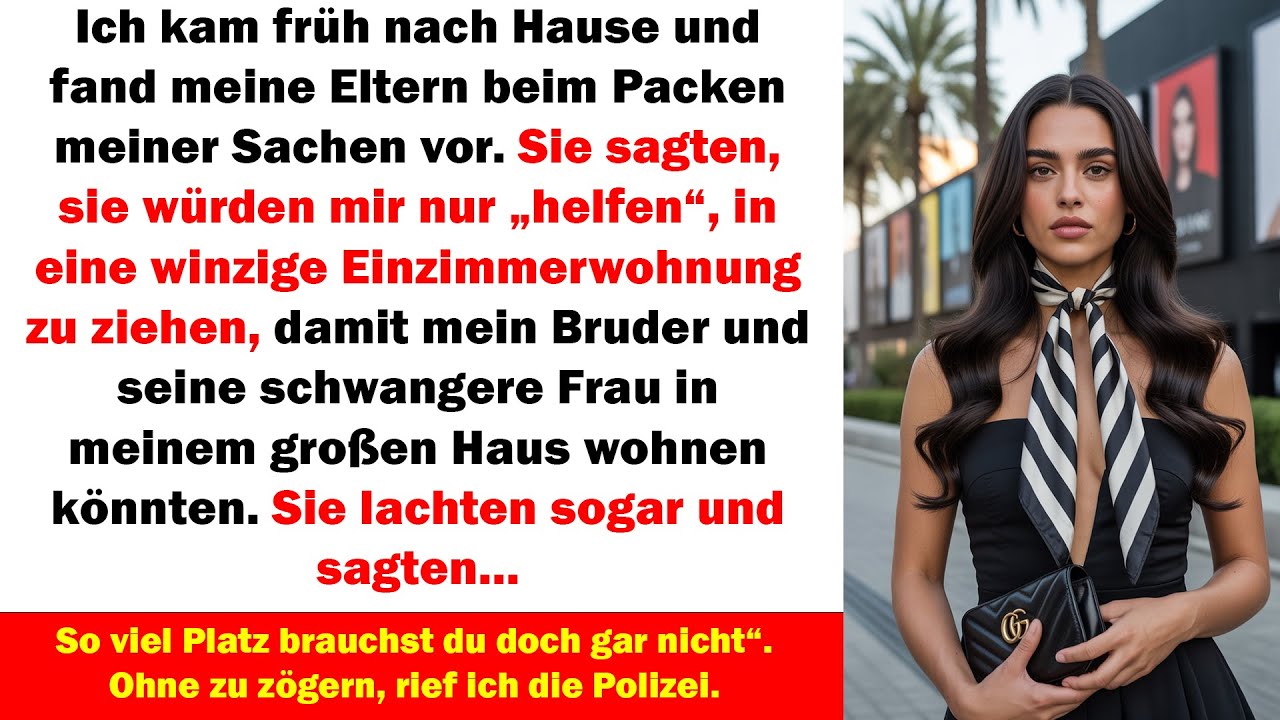 Meine Eltern packten meine Sachen für meinen Bruder ein – ich rief sofort die Polizei.