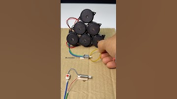 Turning DC Motor Power into 6 Buzzer Sound Effects | #diy #motorbuilding #project #experiment #tech