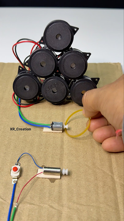 Turning DC Motor Power into 6 Buzzer Sound Effects | #diy #motorbuilding #project #experiment #tech