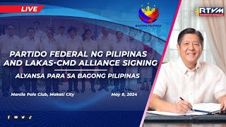 Partido Federal ng Pilipinas and LakasCMD Alliance Signing