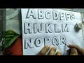 How to write Alphabets in styles atoz | Arial bold letters atoz | Bold letters | RUA sign writing