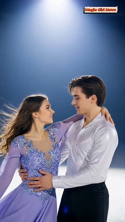 ⛸️ Ice Skating Lift – A Glow of Love on Ice ❄️#figureskating #icedance #shorts