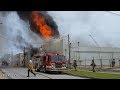 Tulsa FD Multiple Alarm Building Fire 8-15-17