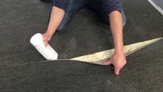 How to cut and seam glue down indoor/ outdoor carpet carpettoolz.com