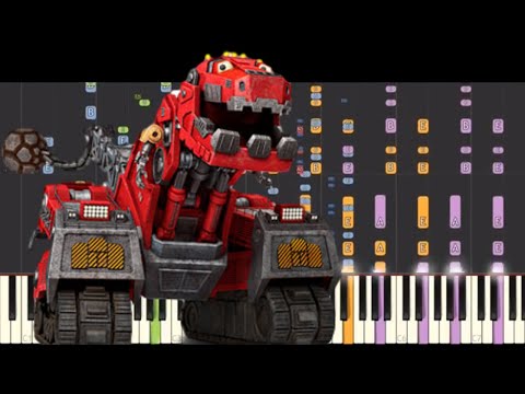 IMPOSSIBLE REMIX - Dinotrux Theme Song - Piano Cover