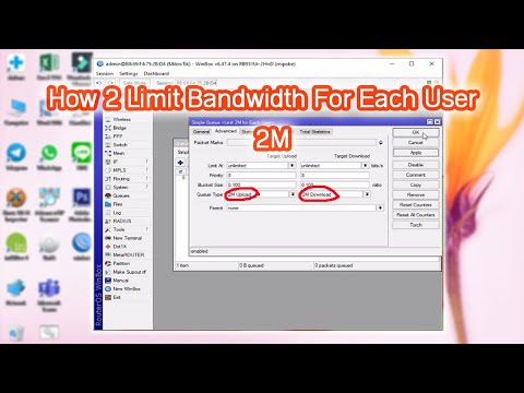 How to limit speed for each user in Mikrotik Router