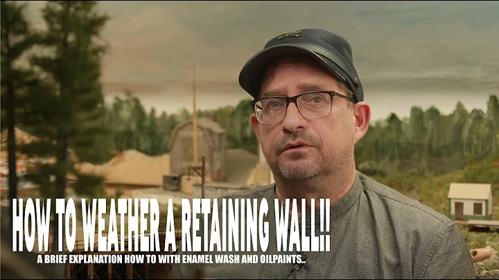 Five Minutes Friday 010 - How To Weather A Retaining Wall with enamel wash and oil paints