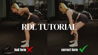RDL FORM TUTORIAL | bye-bye back pain, common mistakes & form tips
