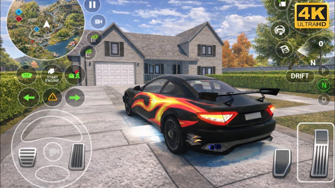 550HP| Maserati GranTurismo |Car Parking Driving School Gameplay | 4k Ultra graphics 