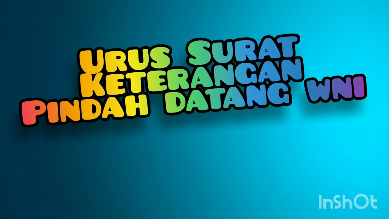 Cara Urus Surat Pindah Datang Penduduk 