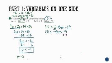 Algebra 1: Section 4.4- Solving Multi-Step Inequalities