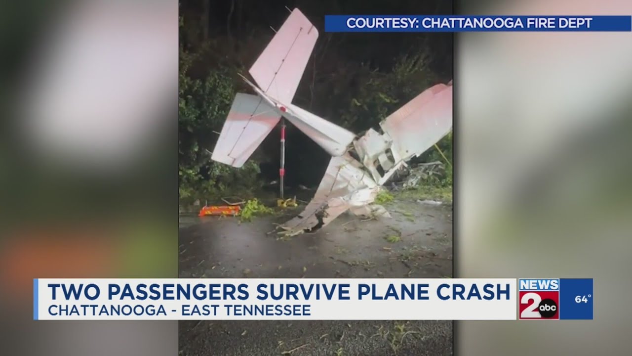 Two passengers survive plane crash - YouTube