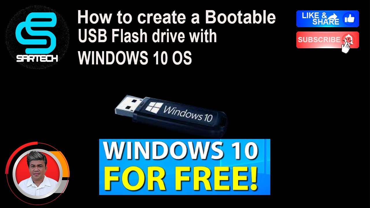 Creating a Bootable USB flash drive with a Windows 10 OS - YouTube
