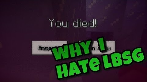 Why I hate LBSG (Hackers, Lag)!?