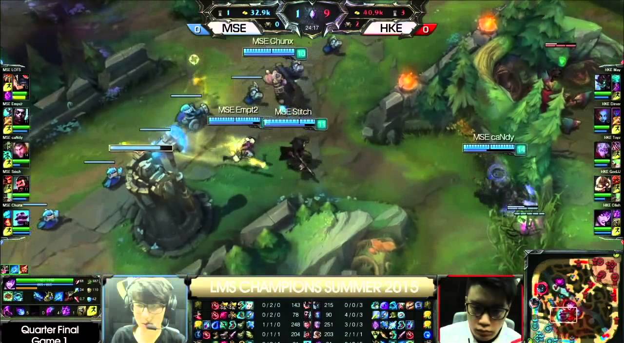 LMS Quarter Finals MSE vs HKE Game 1 (Unofficial English Broadcast)