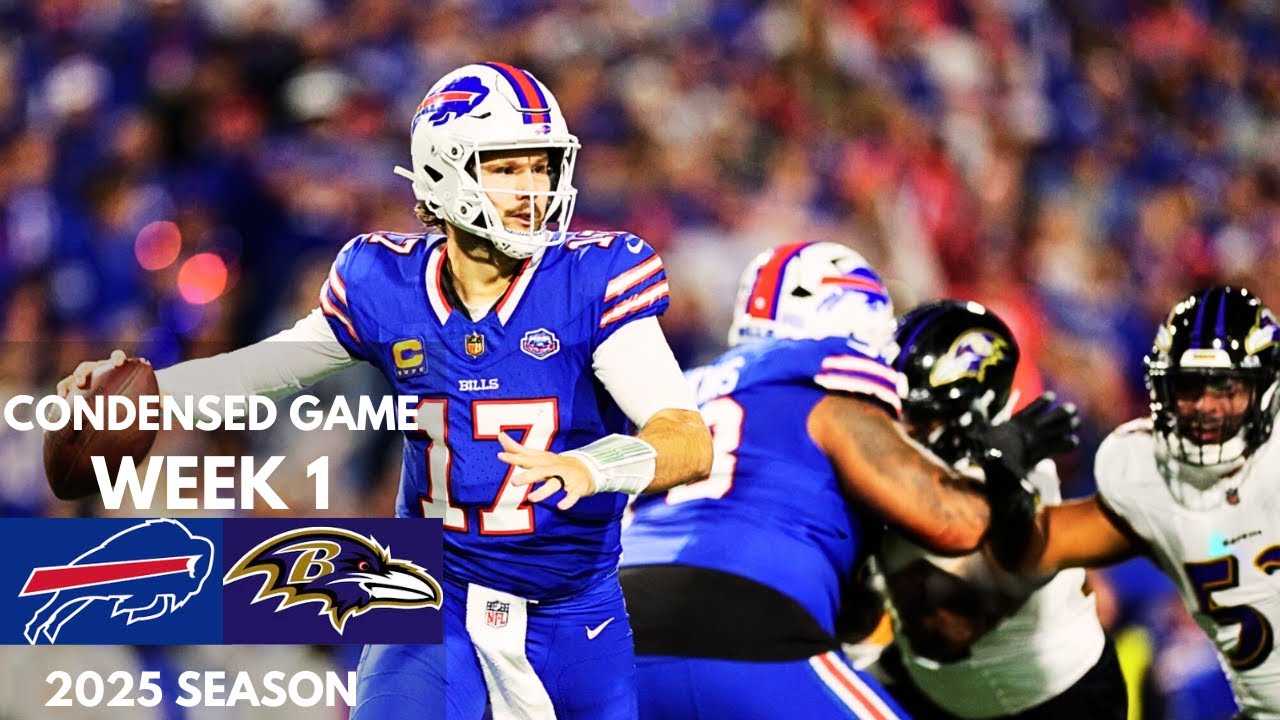 Bills vs Ravens 2025 Week 1 Condensed Game | NFL Highlights