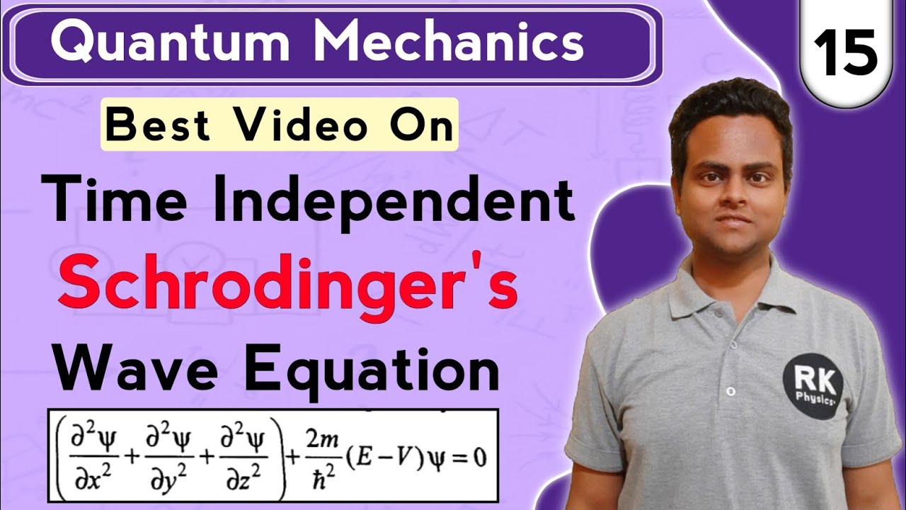 Time Independent Schrodinger's Wave Equation | Quantum Mechanics in ...