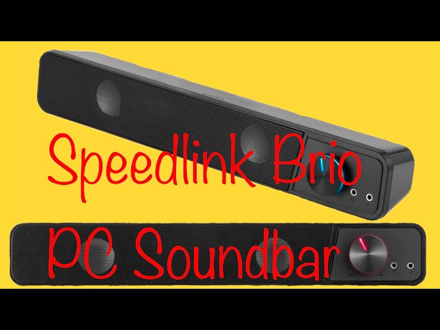 Speedlink Brio Stereo - Soundbar für PC - YouTube