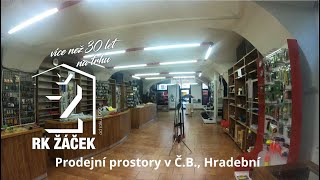 Pronájem Prodejních Prostor V Č. Budějovicích, Hradební Ul.