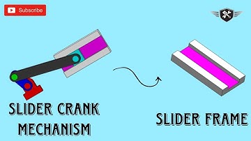 Slider Crank mechanism  in Solidworks|Slider frame|AutoCAD|3D model#akd #tutorial #cad