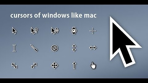 How to add MAC Cursors on Windows Vista/7/8/8.1/10 *2016*