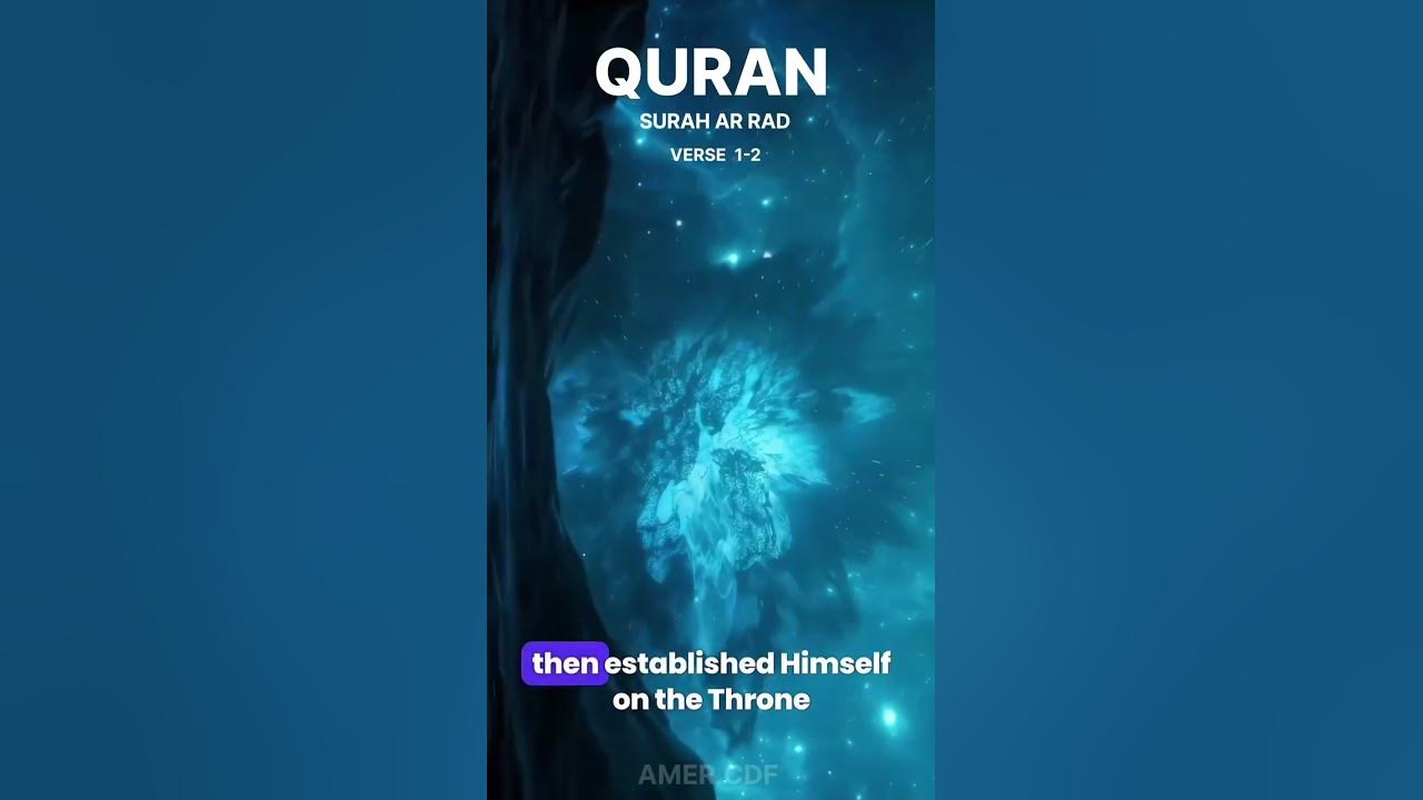 Quran Surah ar rad 1 2