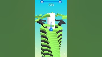 Stack Ball 3D Game | Level 58 | Play Stack Ball Game In Fast Speed | Stack Ball Game YouTube Short