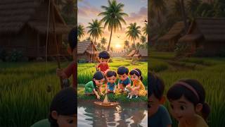 গ্রামের বিকাল। #cartoon #ai #viral #trending #shorts #reels #bangla