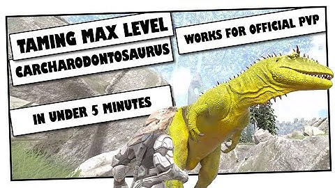 Perfect tame 150 Carcharodontosaurus in under 5 minutes