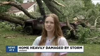 Tuscola Co. couple’s home experienced heavy storm damage from severe thunderstorms