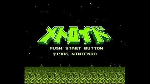 Metroid Famicom Disk System Title Screen [FDS 1080p 60 FPS Authentic Hardware]