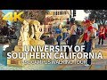 LOS ANGELES - University of Southern California, USC Campus Walking, California, USA, Travel, 4K UHD