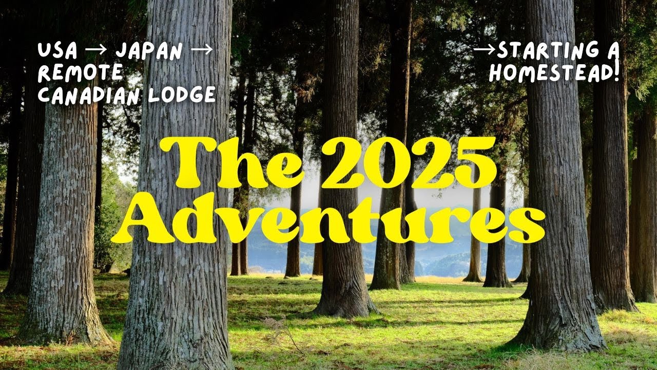 [2025 VLOGS]: Travel Recap - Japan, Remote Lodge, Starting Our Cozy Cabin Homestead