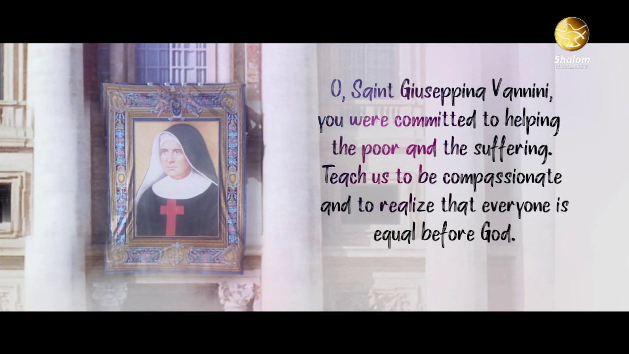 Saint Giuseppina Vannini Prayer YouTube