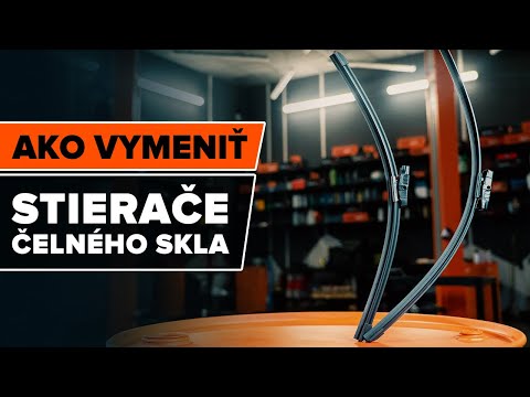 Video: Ako vymeníte ramienko stierača čelného skla?