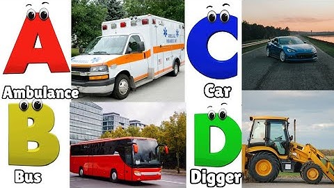 ABC Song Phonics, Transportation Song, ABC Song, Alphabet Educational Song A to Z for kids