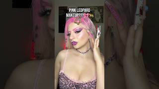 This is EVERYTHING 🐆🎀 #pink #leopard #makeup #makeuptutorial #challenge #makeupchallenge