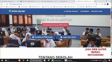 APLIKASI PPDB SIAP PAKAI GRATIS [BERBASIS WEBSITE]