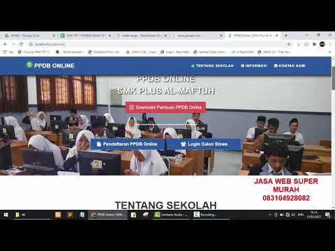 APLIKASI PPDB SIAP PAKAI GRATIS [BERBASIS WEBSITE]