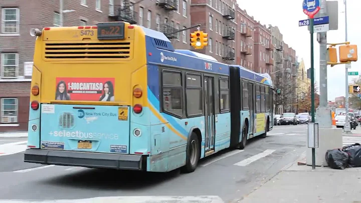 MTA NYCT: 2017 Novabus LFSA #5473 on the Bx22 to Fordham Center at Valentine Av/E. 192 St