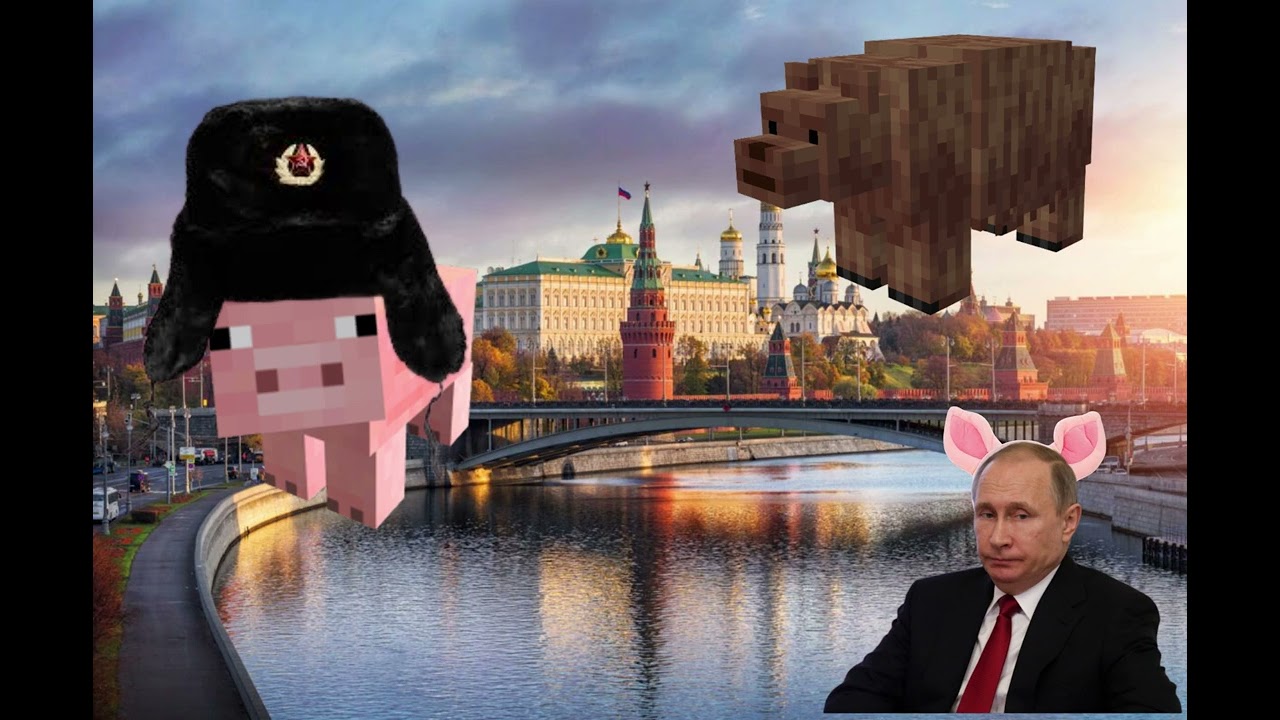 National anthem of Russia - Minecraft pig (AI cover)