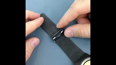 How to adjust size for Milanese mesh strap - ZIIIRO