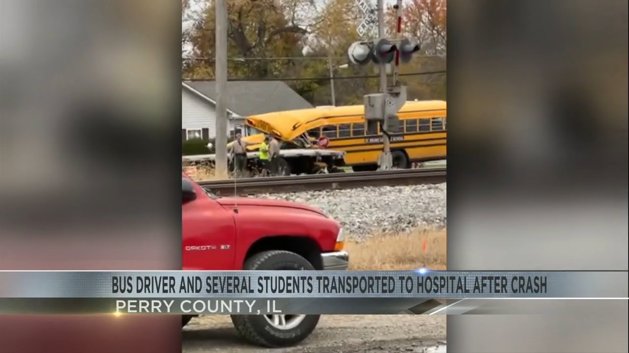 Bus vs semi truck crash sends 4 students, bus driver to the hospital ...