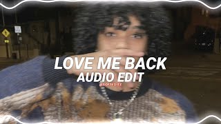 Love Me Back - Trinidad Cardona Edit Audio