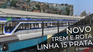 OpenBVE - NEW LINE 15 SILVER of and M FLEET of SAO PAULO METRO! Oratório X Jardim Planalto